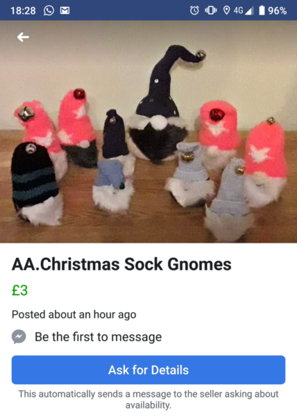 Christmas bad boys on Facebook marketplace tat