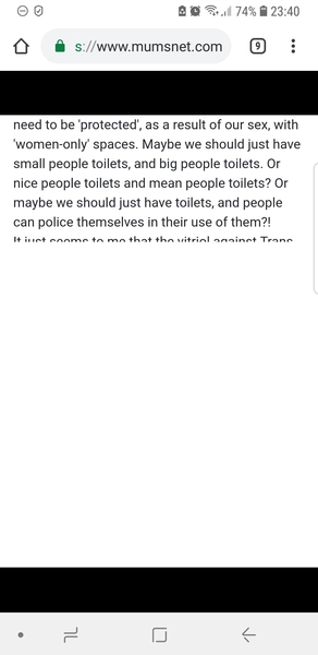 Black areas on mobile