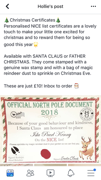 Christmas bad boys on Facebook marketplace tat