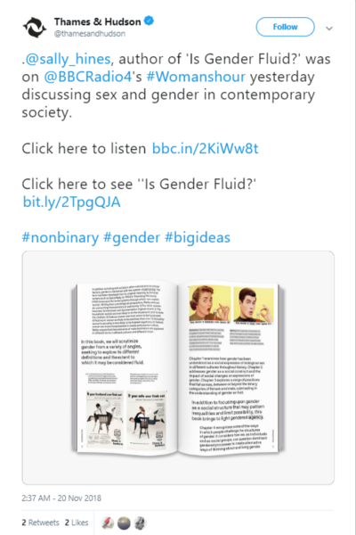 Sally Hines on Twitter re Woman's Hour