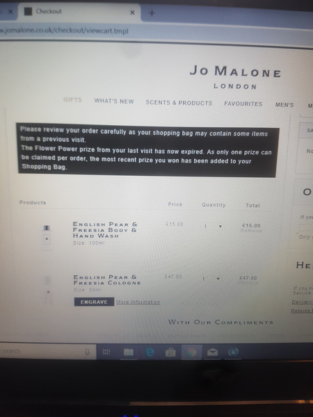 Jo Malone bauble game starts tomorrow