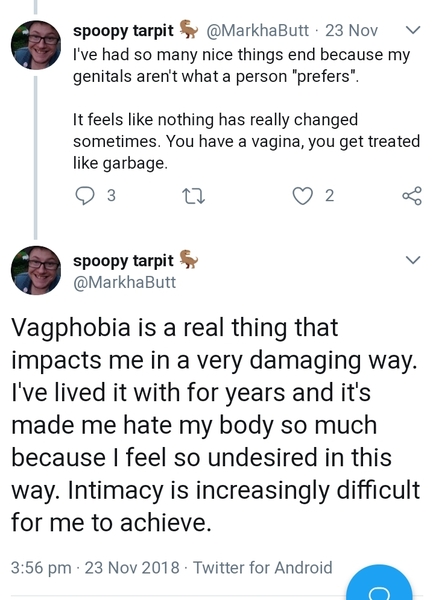 Cissexual Vagphobia