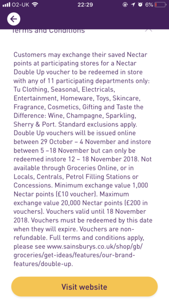 double up your nectar points.