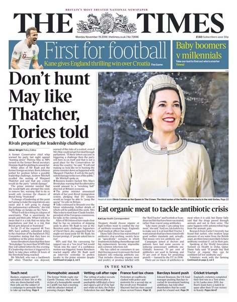 Westministenders: The One Where We Finally Get A Leadership Challenge?