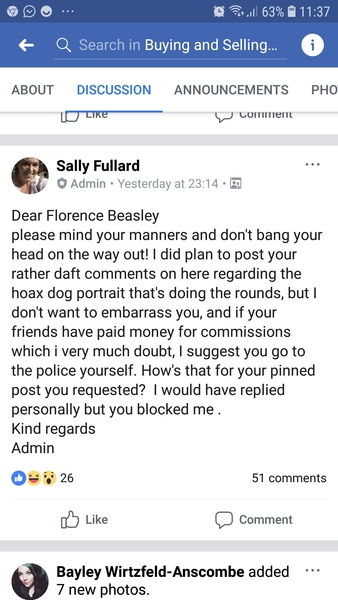 It's another Facebook tat thread. And this one is a CORKER!
