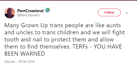 Joss Prior on Posie Parker, feminism & Mumsnet FWR boards etc