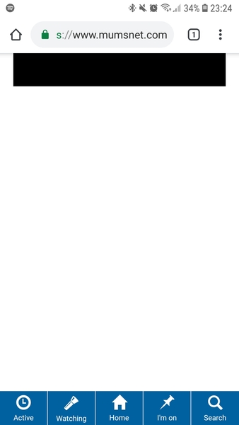 Black areas on mobile