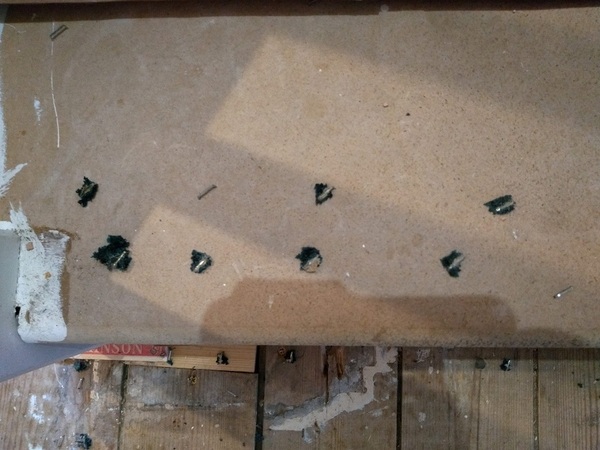 To think these underlay fragments need to be removed before the new underlay goes down?