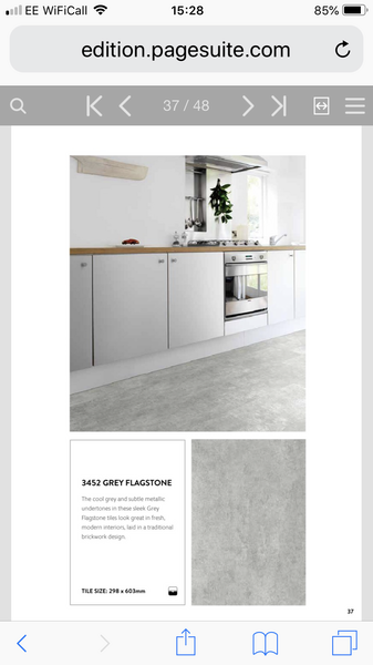 Luxury vinyl tile polyflor grey flagstone anyone have it?