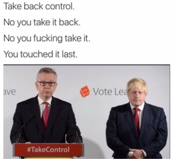 Westministenders: Passing the Buck