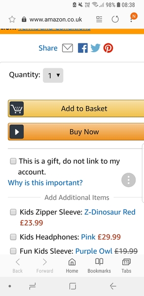 Amazon putting orders on the homepage