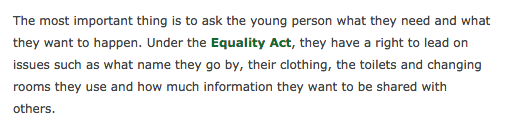 'Gender' education in year 9 at my daughter's school