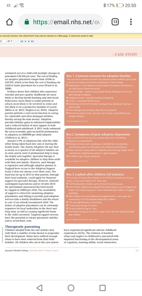 Post Adoption Support in Health Visiting