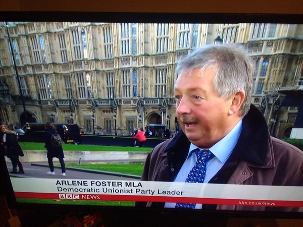 Am I a bad feminist to always look at what Arlene Foster is wearing...