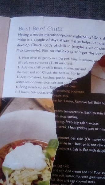 Sam Stern's Student cookbook (specific recipe)