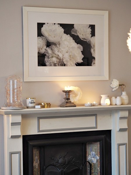 How can I dress this fireplace to make it look really smart?