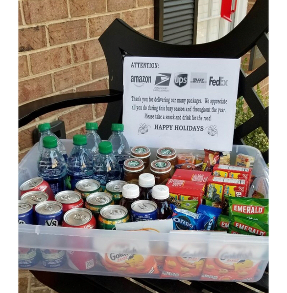To tip delivery drivers etc