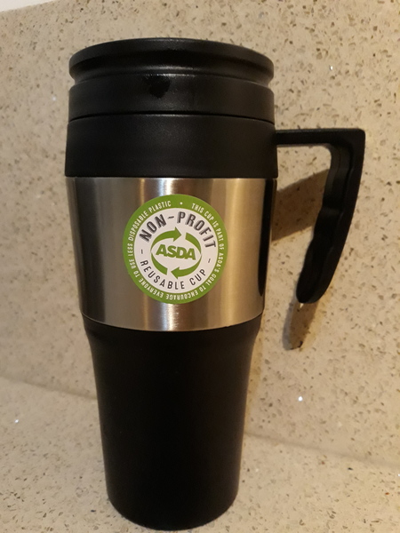 A cheap, reusable flask cup.