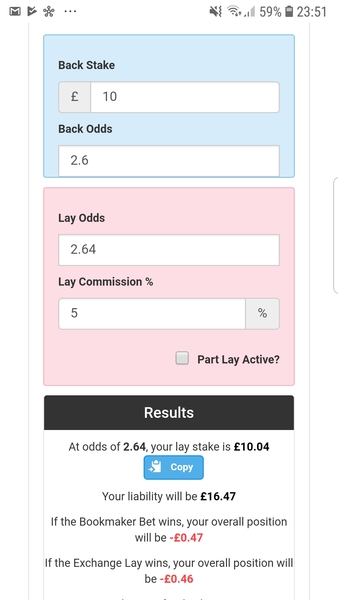 Just placed my first matched bet...