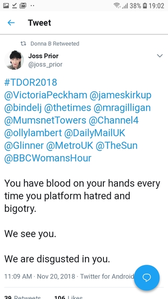 Woman's Hour Tues 20/11/18  "Why is the current debate about sex and gender so often called “toxic” - we hear from @Bex_Stinson and @helenlewis"