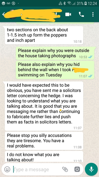 To worry he will enter my room without permission