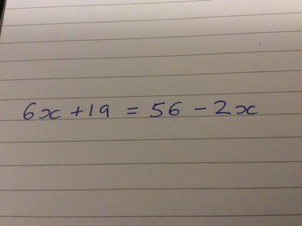 Another maths homework question please