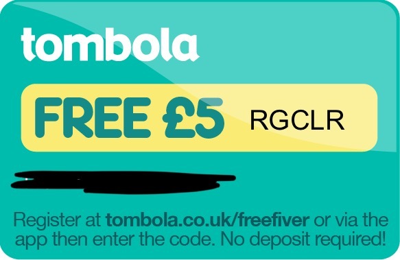 Tombola free £5 codes