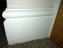 Skirting Board Mess After Carpet Fitting. Help please.(Photos)
