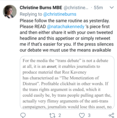 Is the tide turning? Lots on Twitter today