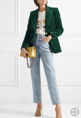 How to style this velvet blazer?