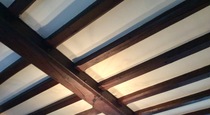 Paint these cottage beams white??