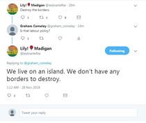 Britain is an island. It has no borders to destroy