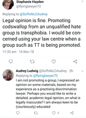 Mumsnet is breaching section 26 of the Equality Act 2010 (harassment) by hosting feminist forums that discuss gender-critical issues - legal case?