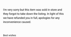 Purchased goods online seller says they shouldn't have been on website