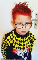 To think you should notice you are spraying SPRAY PAINT on your child's head?