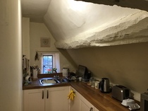 Paint these cottage beams white??