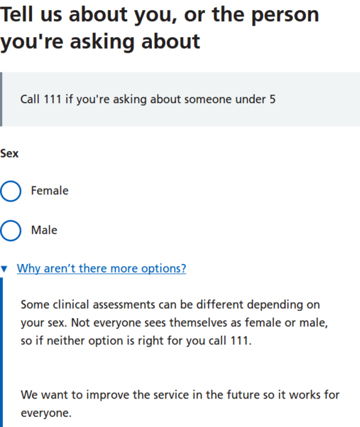NHS 111 online