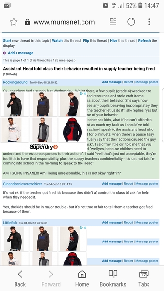 Being thrown off the site on mobile phone