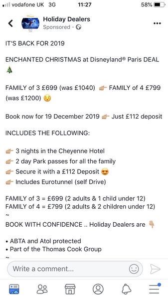 Disneyland Paris deal??