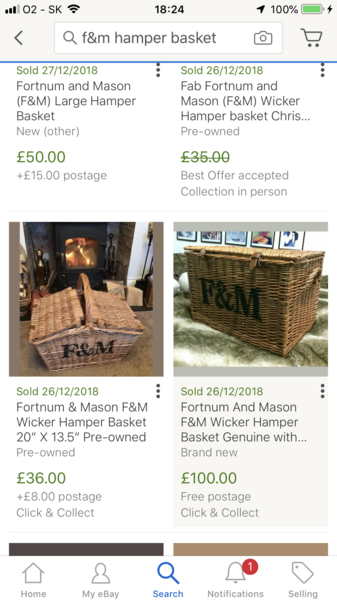 Very disappointing Fortnum and Mason Hamper