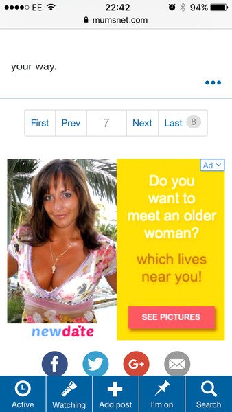 I don't want to meet an older woman in my area, thanks...