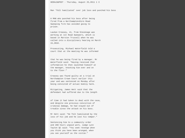 Westministenders: Plan B on the back of a Contempt Envelope