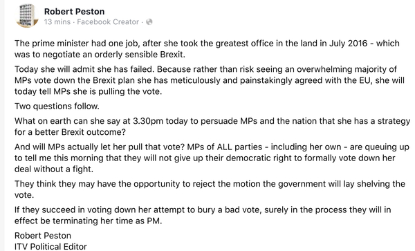 Westministenders: Plan B on the back of a Contempt Envelope