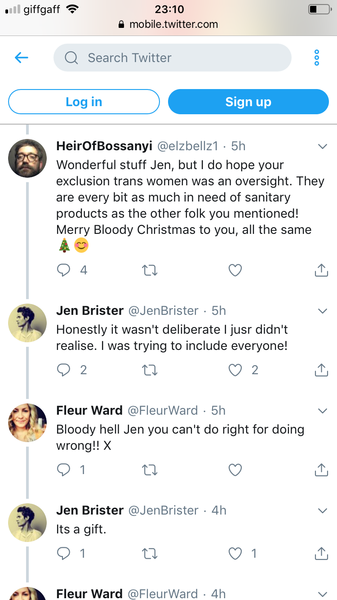 Period poverty / 'bleeders'