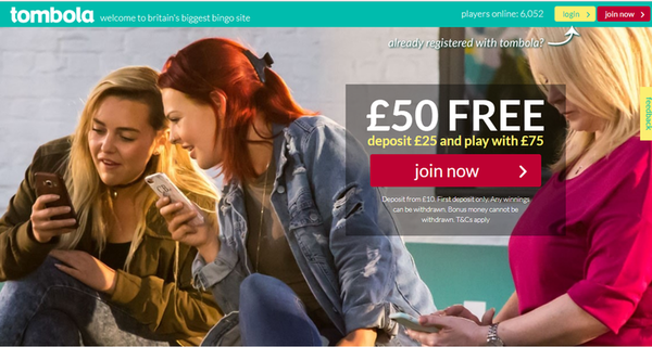 Tombola free £5 codes