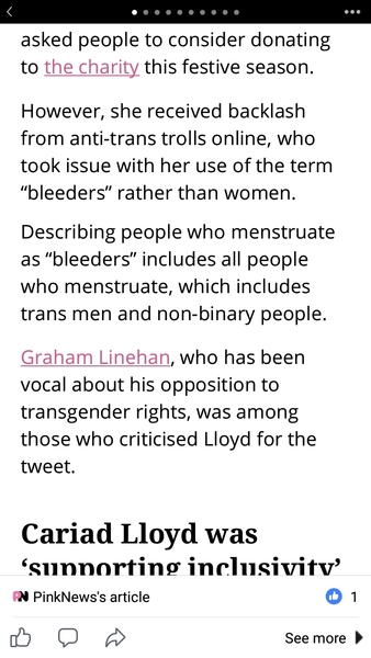 Period poverty / 'bleeders'