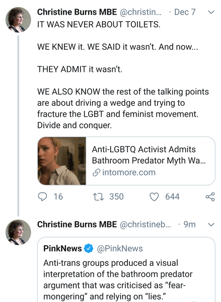 Transphobes made up scaremongering stories