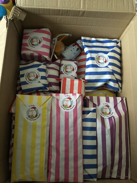 To think the stocking is the wrapping ...
