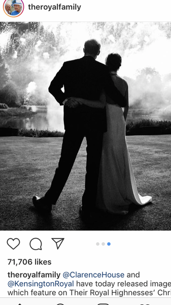 To think Harry and Meghan’s photo is odd looking?!