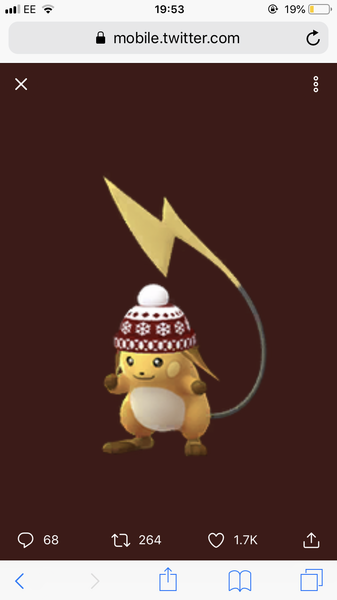 PokemonGo #20. There's a Ratatta in my kitchen, chuck a ball at it.